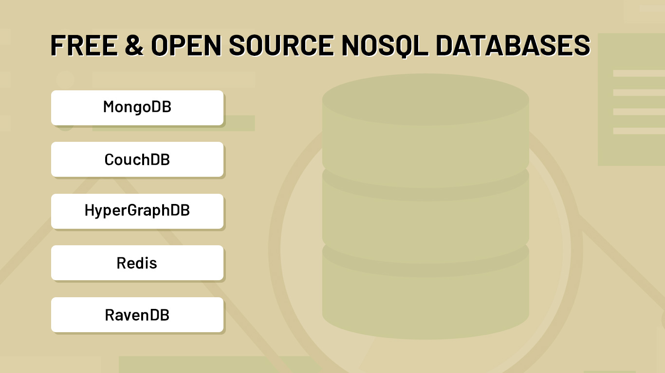 Free and open source NoSQL databases